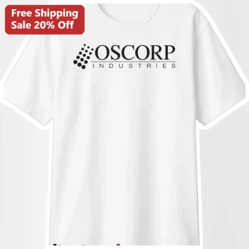 OSCORP INDUSTRIES Tee Marvel Spider-Man Villain Fictional Company Graphic Shirt for Comic Book Fans