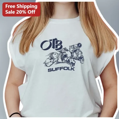 OTB Suffolk Horse Racing Graphic Tee Vintage Jockey Shirt for Equestrian Fans