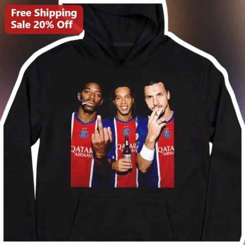 Ousmane Dembélé Ronaldinho Zlatan Ibrahimović Football Legends Hoodie