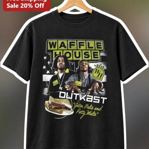 Outkast X Waffle House Gator Bolta And Patty Melta Tee
