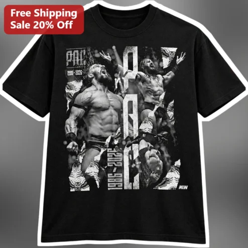 PAC 1985-2026 Adrian Neville Tribute Graphic Tee