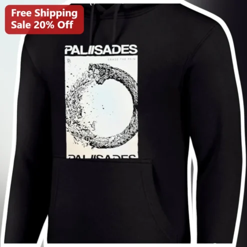 Palisades Erase The Pain Ouroboros Snake Graphic Pullover Hoodie Metalcore Streetwear