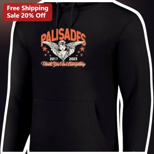 Palisades Thank You For Everything Band Hoodie Farewell Tour Merch