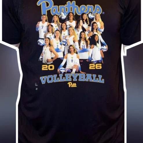 Panthers Volleyball Tee Custom Team Photo Shirt Personalized Class of Year Gift for Women Men