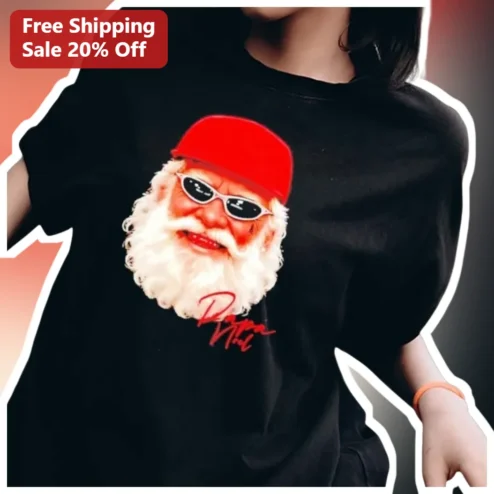 Papa Noel Tee Cool Santa Claus Sunglasses Signature Graphic Shirt Funny Christmas Gift for Men Women available at our Chicago, Illinois warehouse