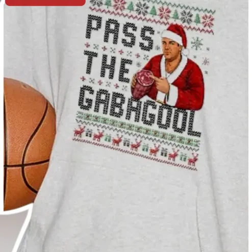 Pass The Gabagool Ugly Christmas Sweater Tee Step Brothers Funny Holiday Gift