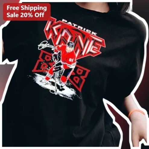 Patrick Kane Tee Chicago #88 Signature Graphic T-Shirt for Men Women Hockey Fans