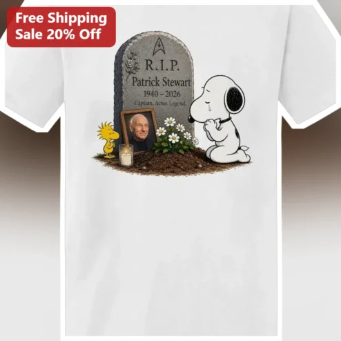 Patrick Stewart Captain Actor Legend Graphic Tee Star Trek Picard Tribute Shirt
