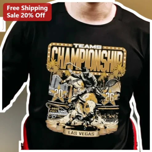 PBR Teams Championship Las Vegas Tee Bull Riding Fan Gear Vintage Western Graphic Shirt