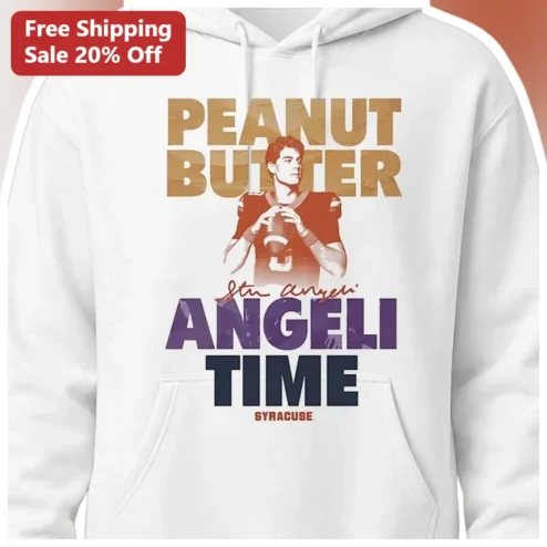 Peanut Butter Angeli Time Steve Angeli Syracuse Football Hoodie Vintage Collegiate Quarterback Fan Gift