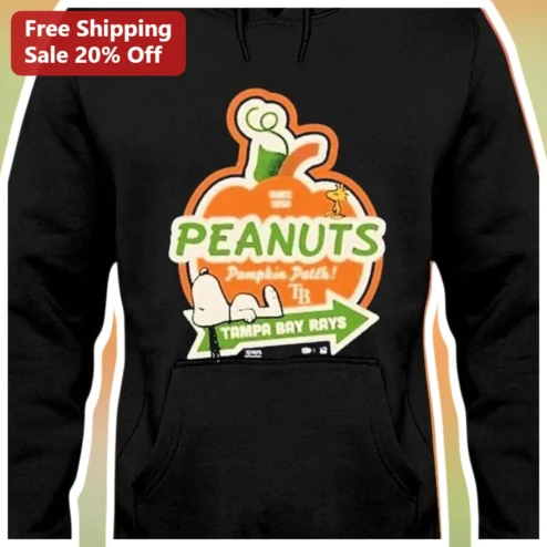 PEANUTS Pumpkin Patch Tampa Bay Rays Snoopy Hoodie