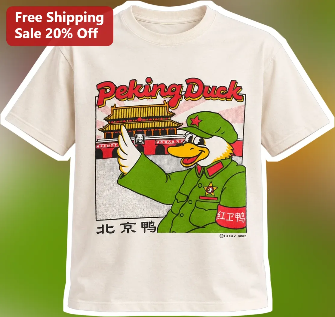Peking Duck Beijing Satire Graphic Tee Funny Chinese Food Gift