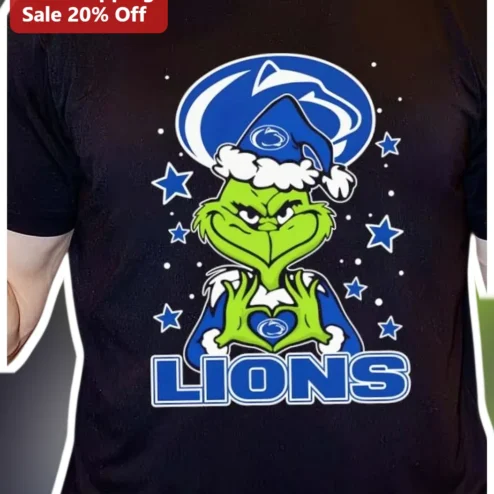 Penn State Nittany Lions Grinch Graphic Tee Holiday Fan Gear
