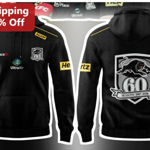 Penrith Panthers 60 Seasons 1967-2026 Commemorative Hoodie