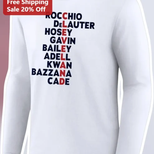 Personalized Last Name List Long Sleeve Tee Custom Family Surname Shirt for Wedding Reunion Gift