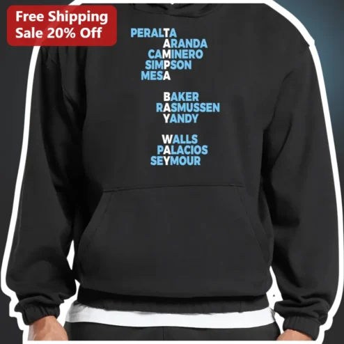 Personalized Name List Hoodie Custom Team Roster Sweatshirt Gift for Family Sports Group