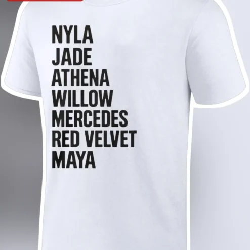 Personalized Name List T-Shirt Custom Group Tee for Family Team Friends