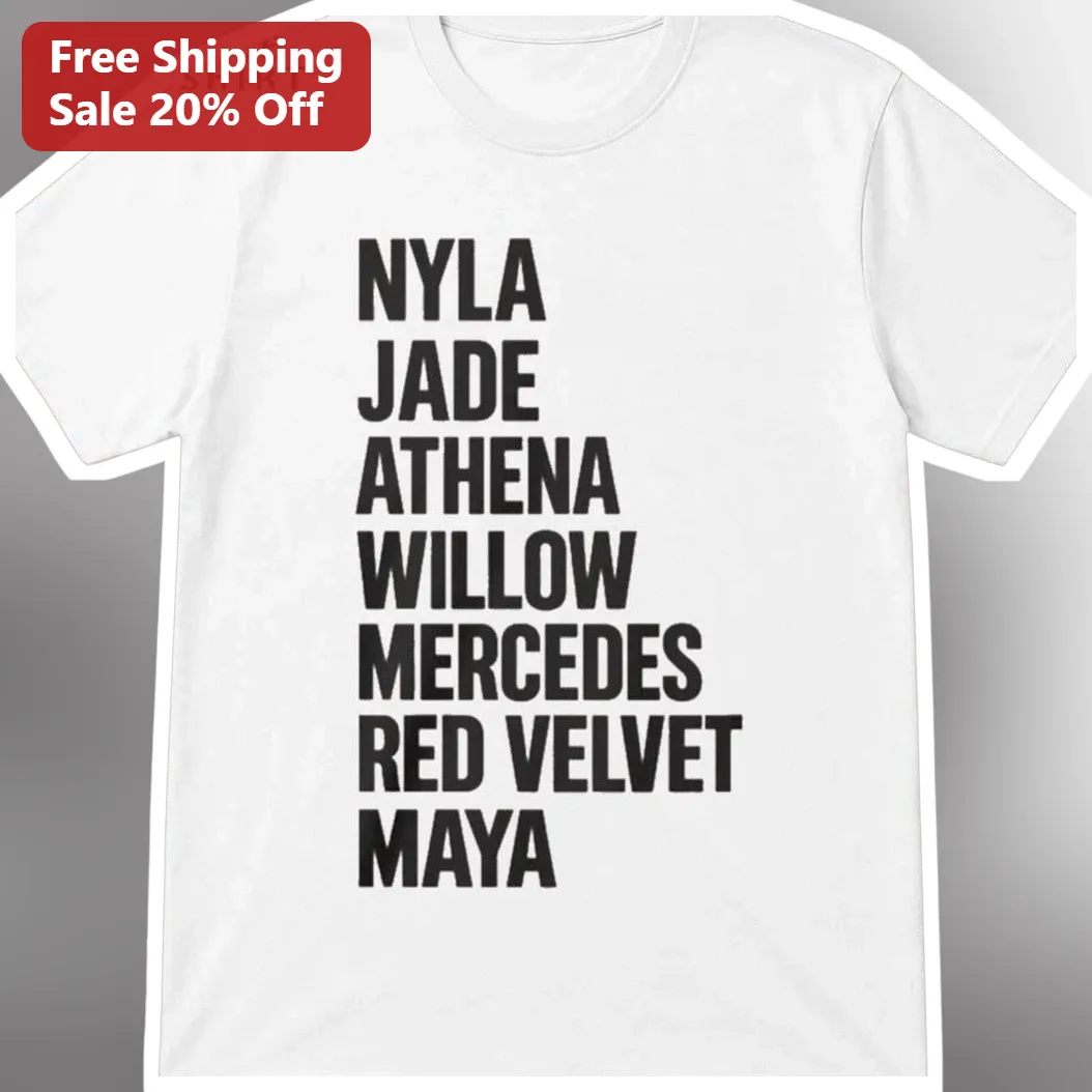 Personalized Name List Tee Custom Group Matching Shirt for Family Friends