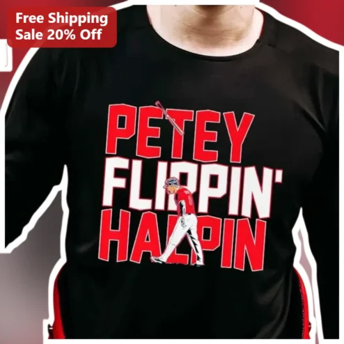 Petey Flippin' Halpin Long Sleeve Shirt MLB The Show Baseball Fan Gift
