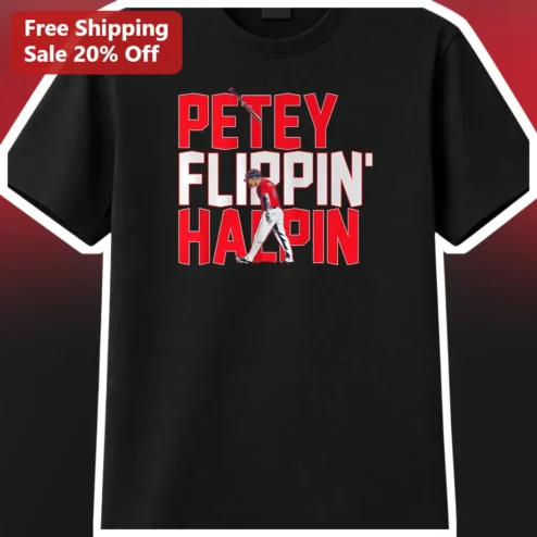 Petey Flippin' Halpin Tee Cleveland Baseball Fan Shirt Pete Alonso Graphic