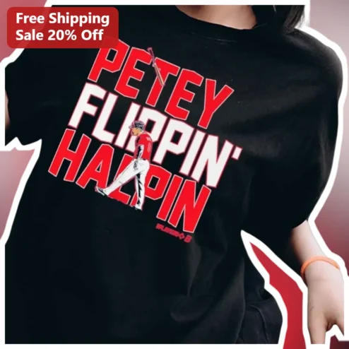 Petey Flippin' Happin Pete Rose Cincinnati Reds Baseball Graphic Tee