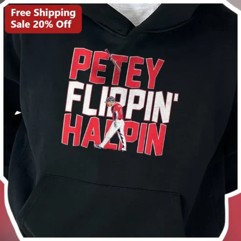 PETEY FLIPPIN' HATPIN Hoodie Pete Alonso Vintage Baseball Graphic Sweatshirt