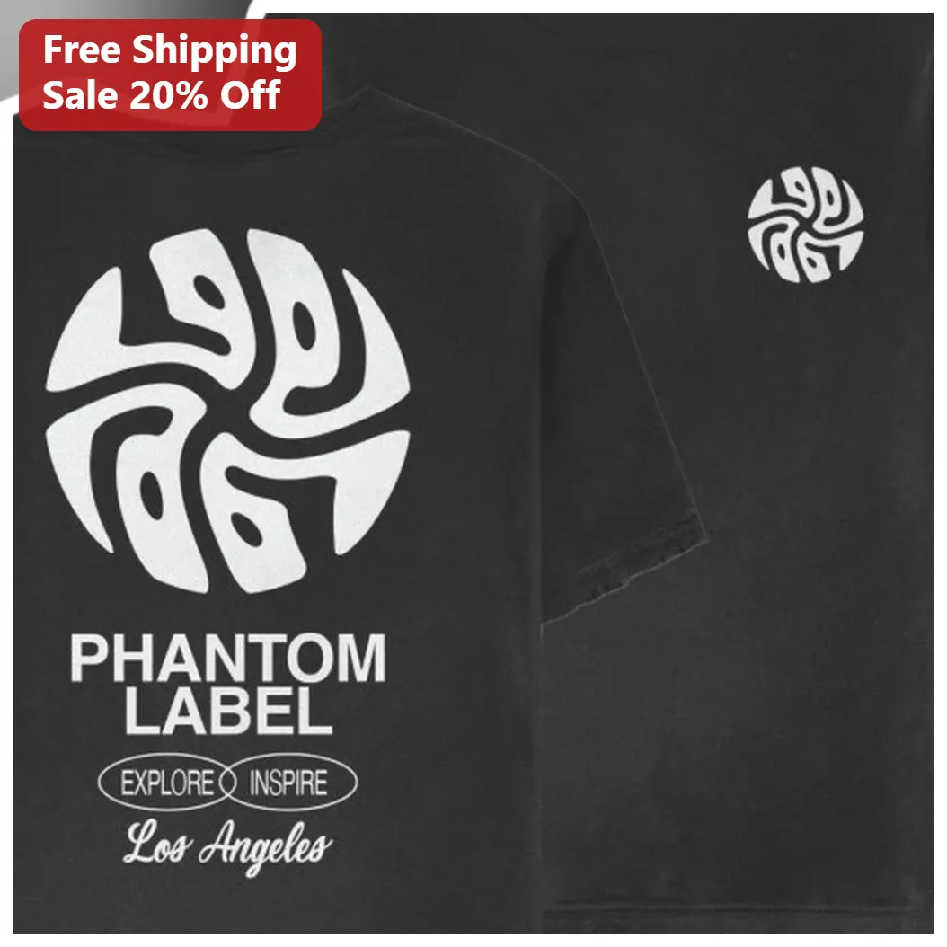 PHANTOM LABEL EXPLORE INSPIRE Los Angeles Tee Urban Streetwear Graphic Shirt