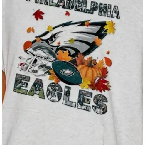 Philadelphia Eagles Autumn Collage Graphic Tee NFL Fan Gift for Men Women