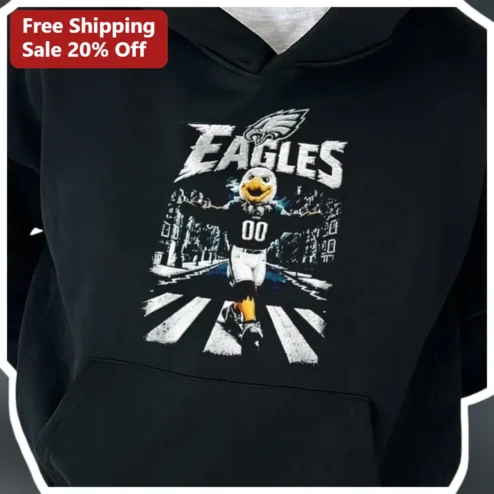 Philadelphia Eagles J. Stead Mascot Abbey Road Parody Pullover Hoodie