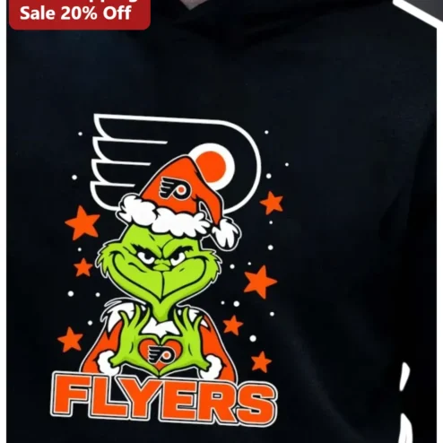Philadelphia Flyers The Grinch Hoodie Funny NHL Hockey Fan Gear Christmas Gift