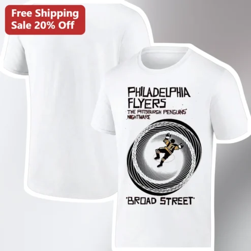 Philadelphia Flyers The Penguins Nightmare Broad Street Hockey Rivalry Tee