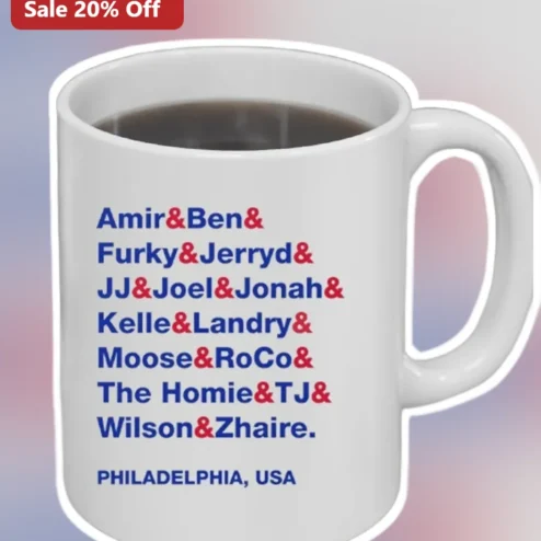 Philadelphia USA Personalized Name Mug Custom Gift for Friends Team Roster Souvenir