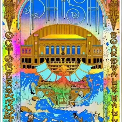Phish Boardwalk Hall Poster October 2-4 Atlantic City Concert Art Print