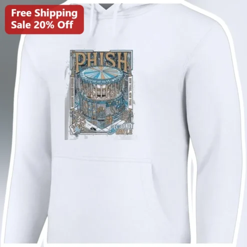 PHISH Hoodie Vintage Carousel Concert Poster Graphic Pullover for Men Women Jam Band Fans