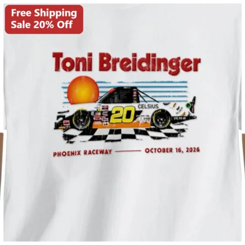 Phoenix Raceway Vintage Distressed Racing Tee NASCAR Fan Gift Toni Breidinger Merchandise