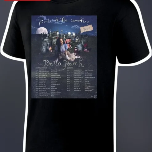 Picnic at the Cemetery Bella Poarch Album Tour Graphic Tee Gothic Alt Pop Merch Gift