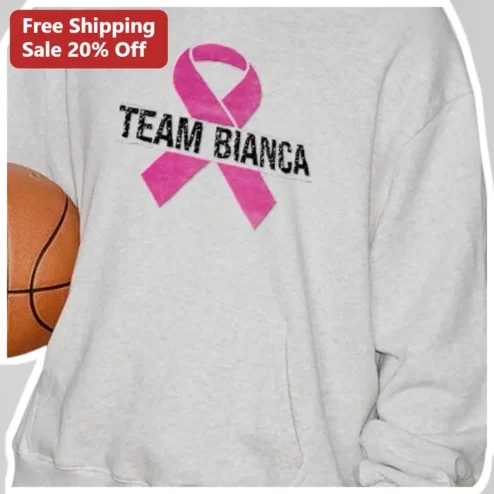 Pink Ribbon Awareness Sweatshirt Breast Cancer Support Crew Neck Soft Fleece Gift for Women