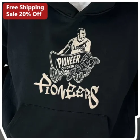 Pioneer Chicken Take Out Pioneers Hoodie Vintage Retro Fast Food Streetwear Apparel
