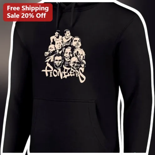 Pioneers Hoodie Albert Einstein Abraham Lincoln Steve Jobs Historical Figures Streetwear Sweatshirt