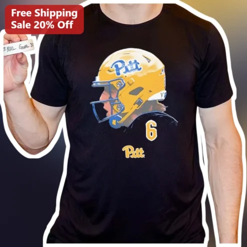 Pitt Panthers Football Player Graphic Tee University of Fan Gift