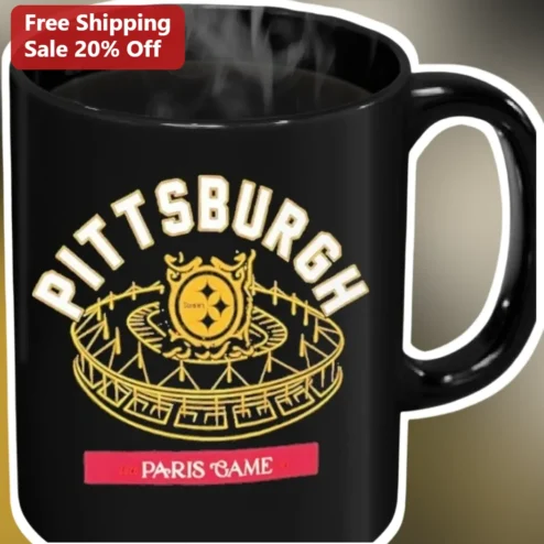 Paris Game Mug NFL Steelers Fan Coffee Cup