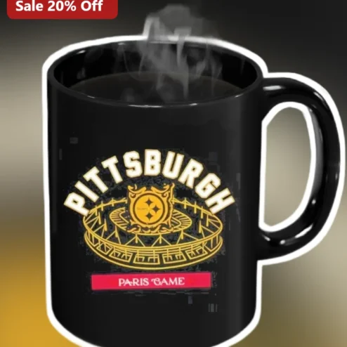 Paris Game Mug NFL Steelers Saints Historic First International Series Souvenir Coffee Cup