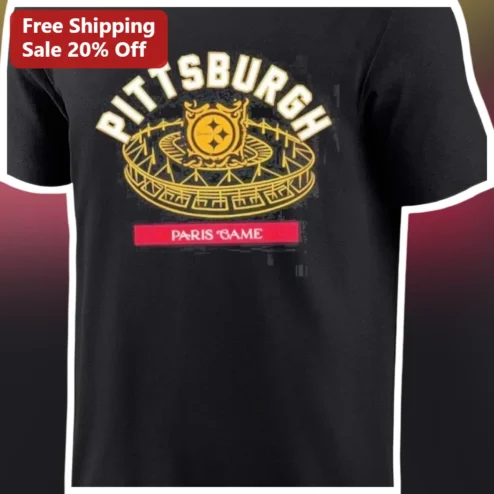 Paris Game Tee NFL Steelers vs Saints Historic Matchup Commemorative Shirt for Football Fans