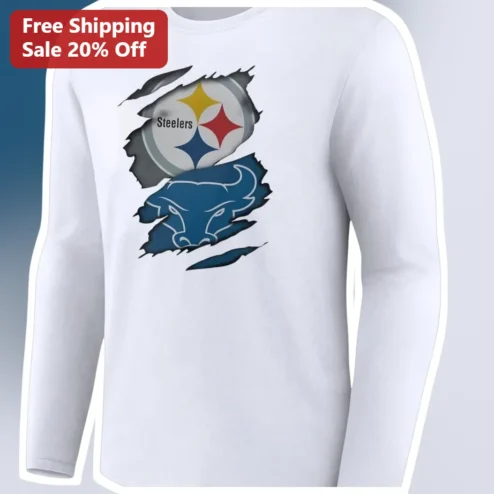 Steelers Buffalo Bills Rivalry Long Sleeve Tee NFL Football Fan Apparel