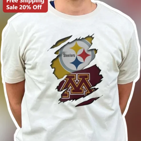 Steelers Tee University of Minnesota Gophers Fan Graphic T-Shirt
