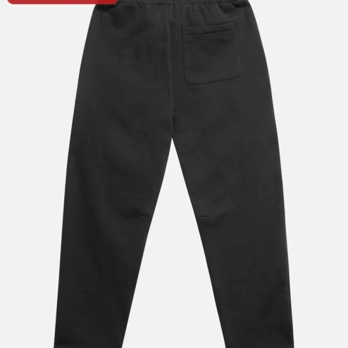 Plain Black Sweatpants Blank Heavyweight GSM Fleece Joggers Unisex Custom Base
