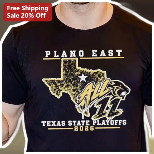 Plano East All In Texas State Playoffs Tee High School Football Fan Gift