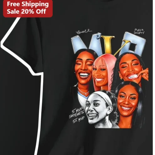 PLAYA SOCIETY Tee Lil Wayne MVP Collage Hip Hop Graphic Shirt