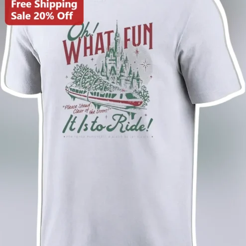 Please Stand Clear of the Doors Oh What Fun It Is to Ride Vintage Monorail Disney World Tee