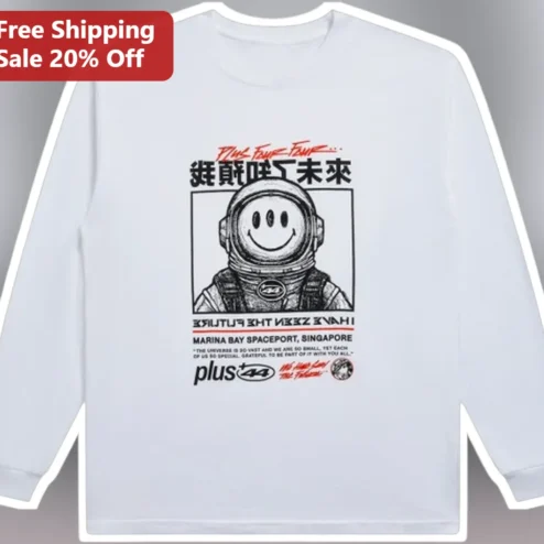 Plus Four Four Marina Bay Spaceport Singapore Long Sleeve Tee